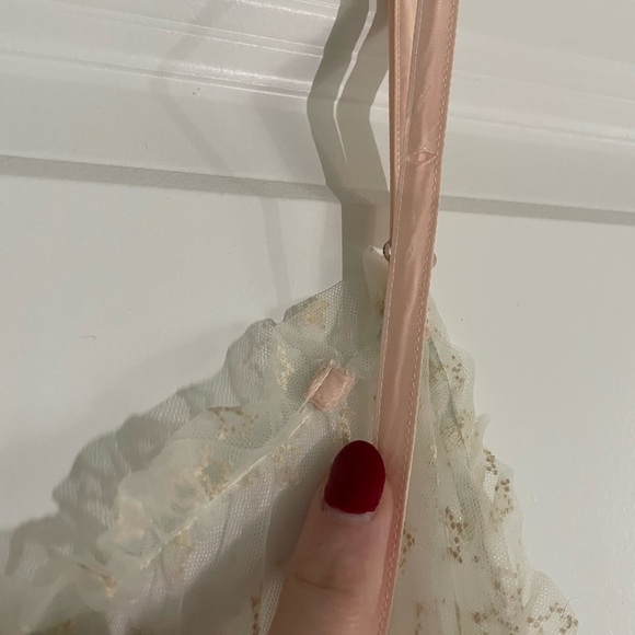 Vintage 1940’s-1950’s Dainty Maid Sheer & Light Pink Star Print Slip Night Gown - Picture 11 of 17